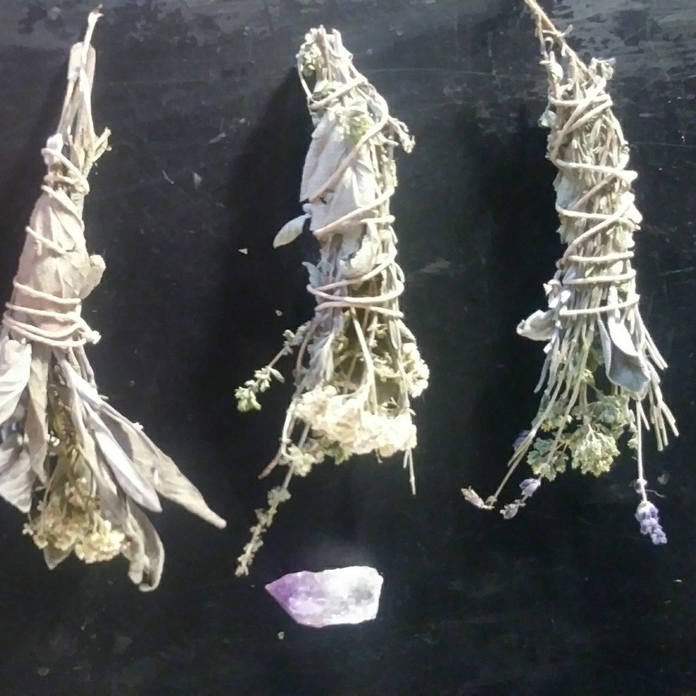 NEW Smudge Sticks with Crystals!