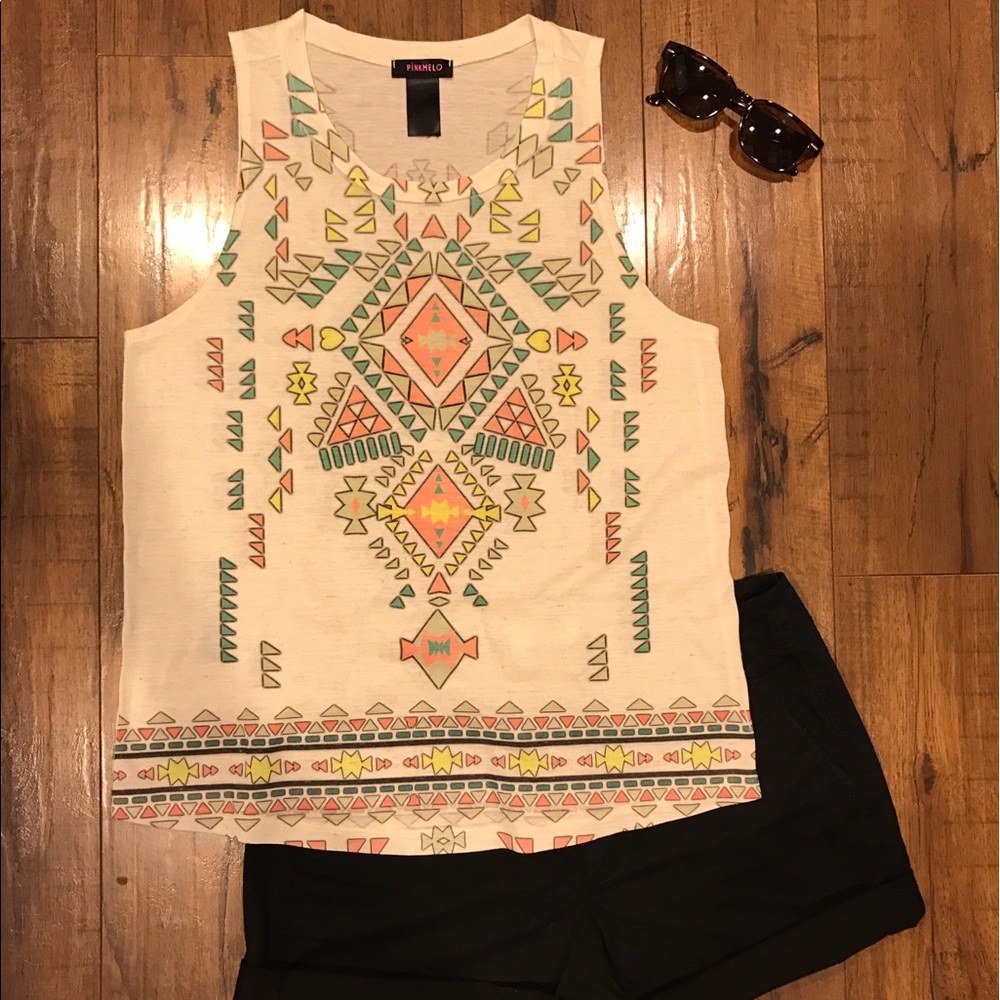Tribal print tank top
