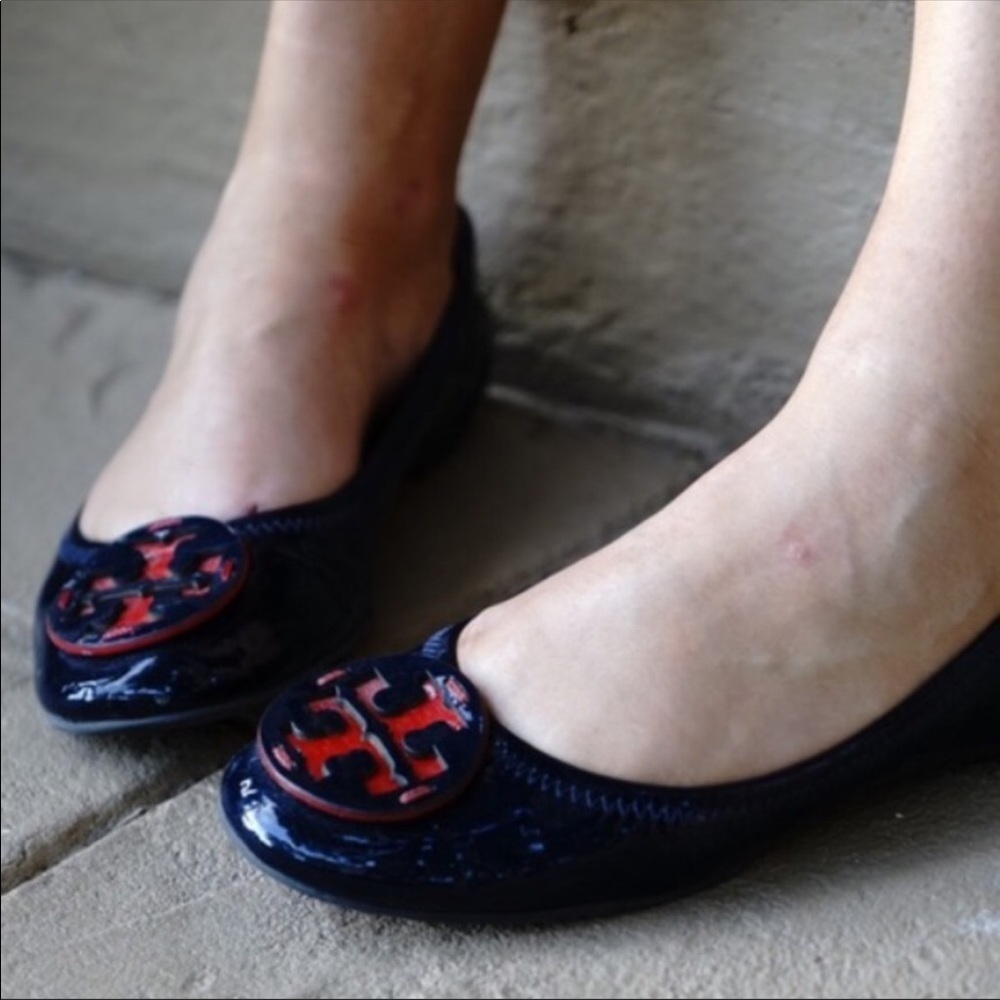Tory Butch Navy Flats