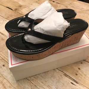 Coach Cork Wedges