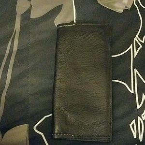 Black leather wallet