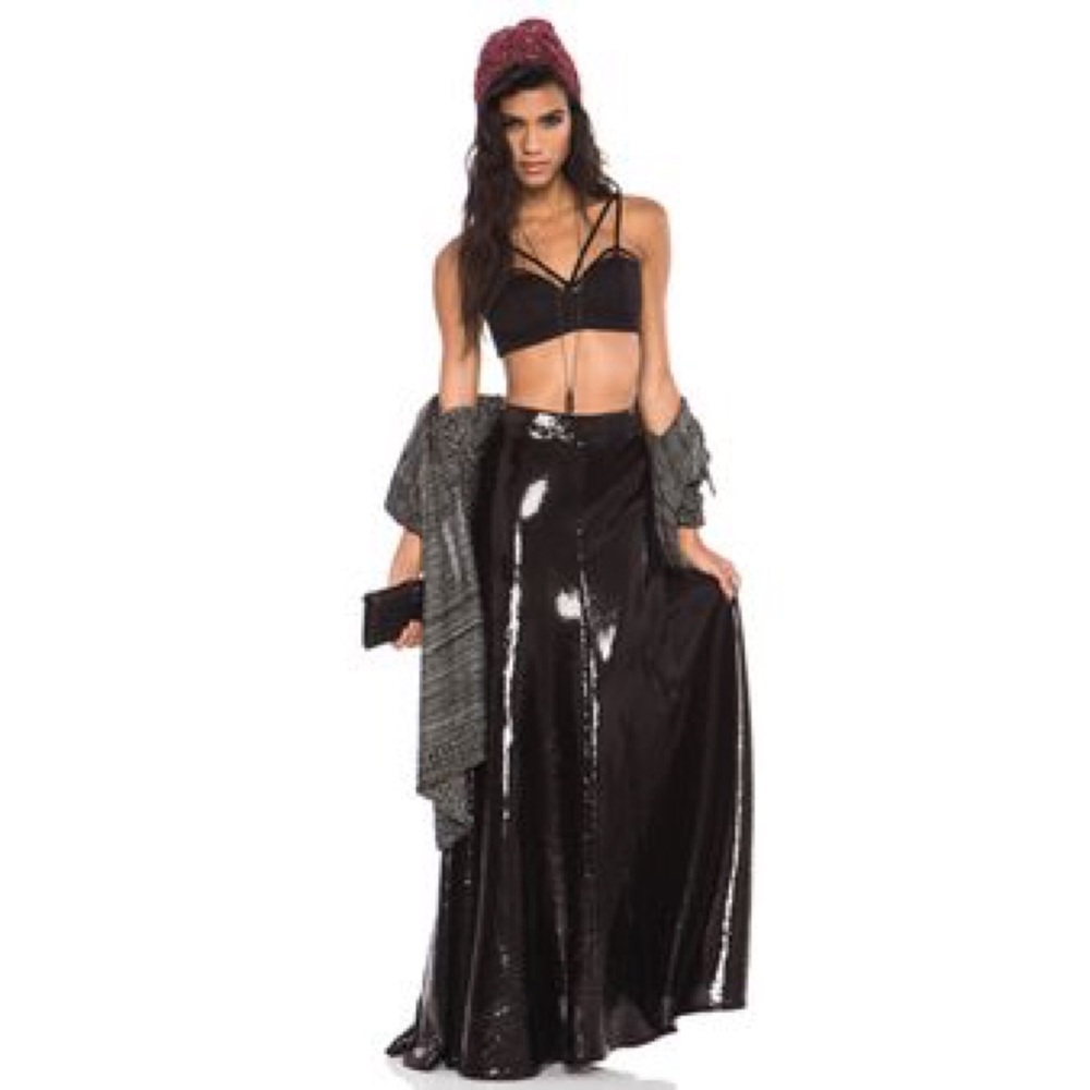 Wildfox Couture Cecilia sequin maxi skirt
