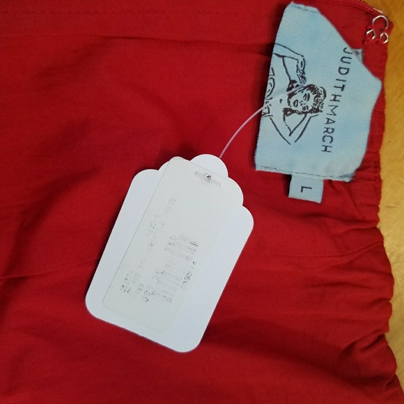 Judith March NWT red strapless dress - Picture 2 of 4