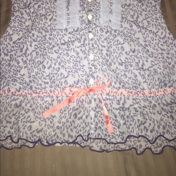 Leopard Print Button Front Cami with Ruffles ✨NEW✨ - Picture 3 of 4