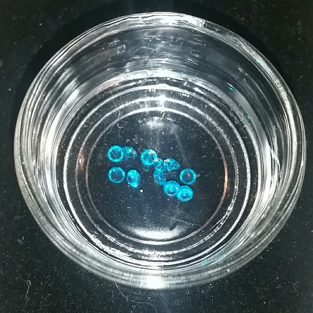 10 pack of aqua blue diamond gems bundle for less