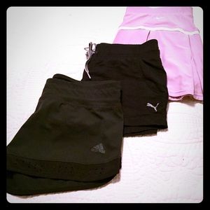 Shorts (used once) and tennis 🎾 skirt. Bundle.