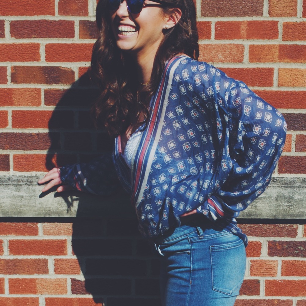 Free people wrap blouse