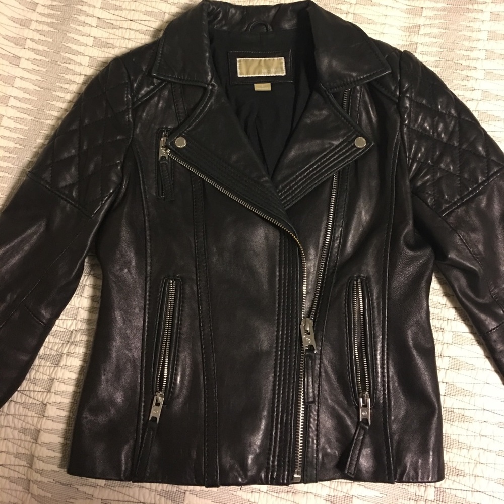 MICHAEL Michael Kors Genuine Leather Moro Jacket