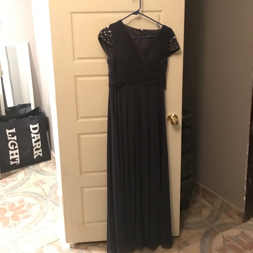 Long navy evening gown