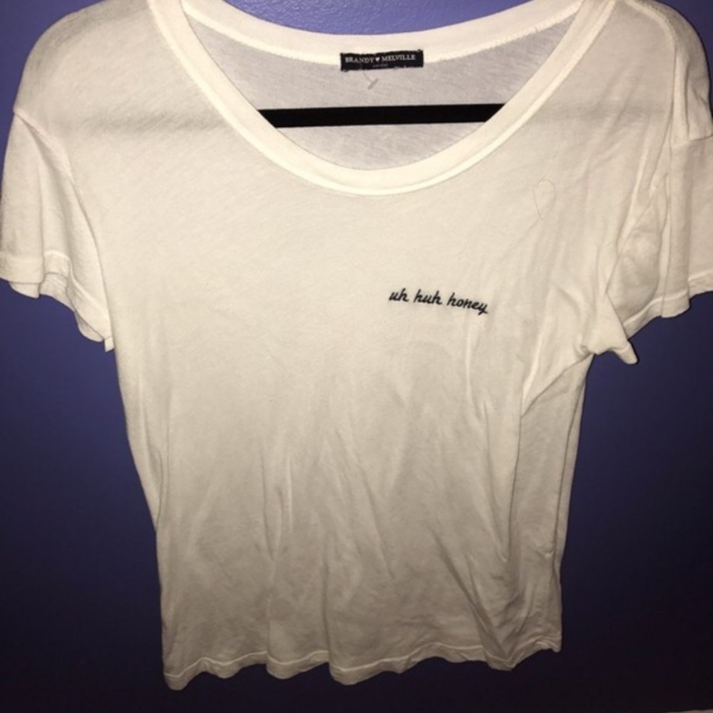 uh huh honey embroidered tee