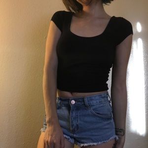 Black Crop Top