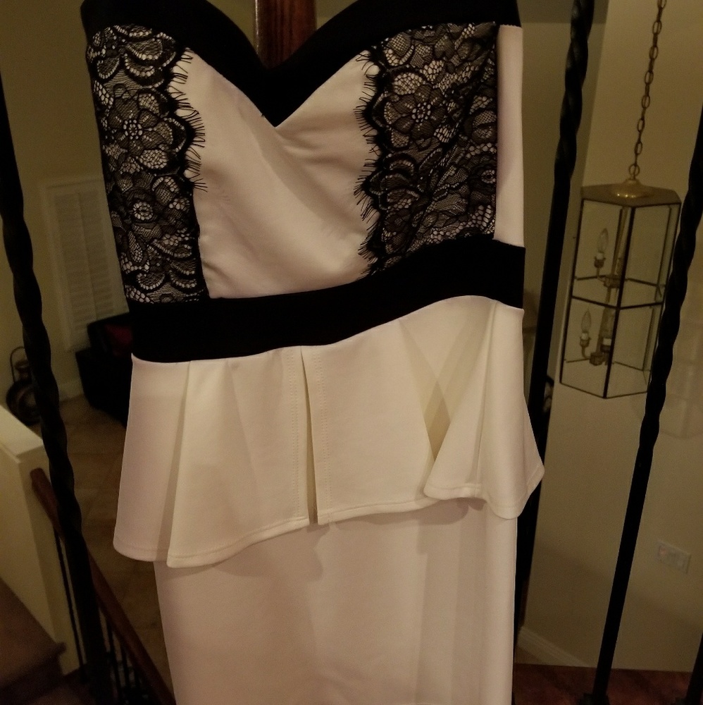 Trixxie dress peplum tube dress