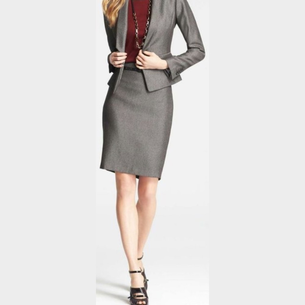 Ann Taylor Houndstooth Skirt 4