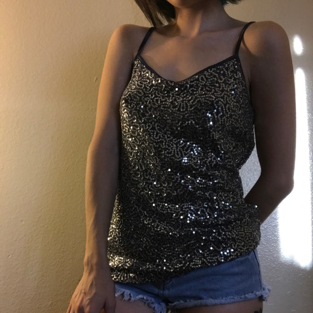 Shiny Strappy Shirt