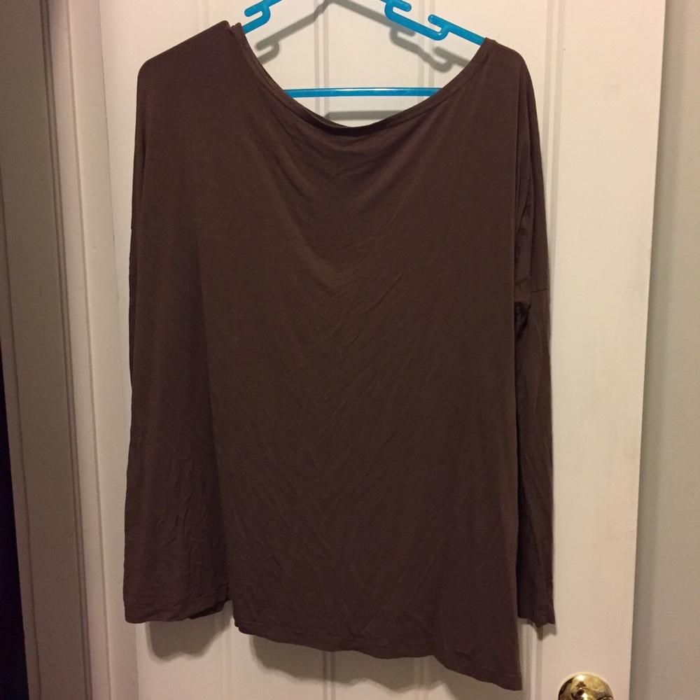 Brown Piko top
