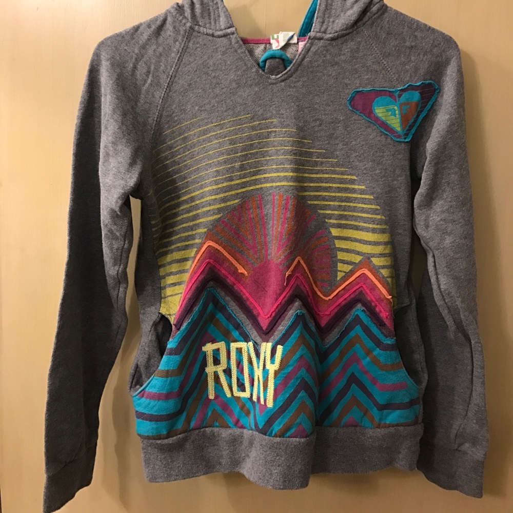 gray roxy sweatshirt