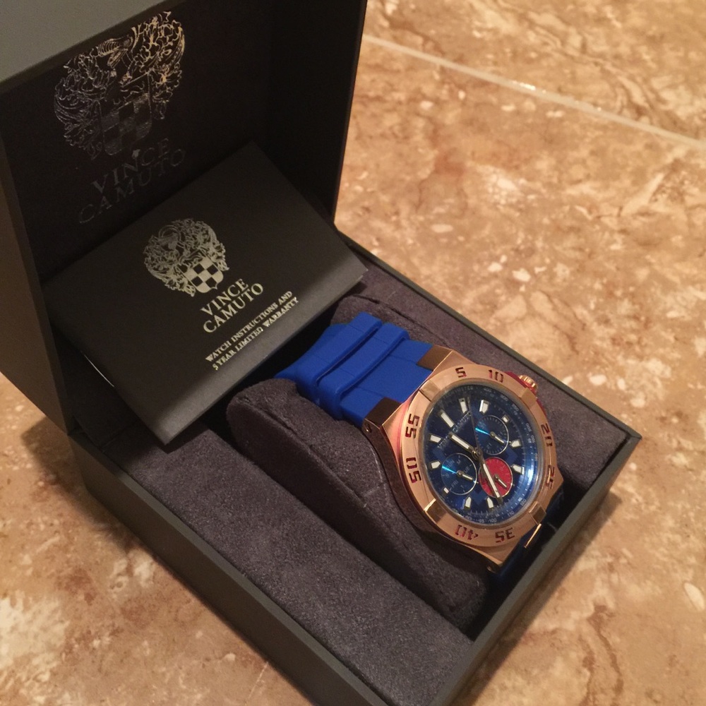 Vince Camuto blue watch!