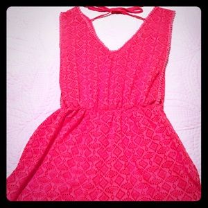 Jumpsuit shorts in gorgeous coral color