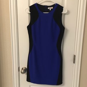 Just Fab Color Block Dress - Fitted