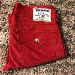 Men's True Religion "RED" Corduroy Pants