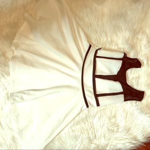 White sequenced dress