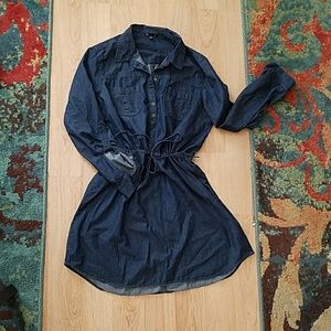 GAP denim long sleeve dress