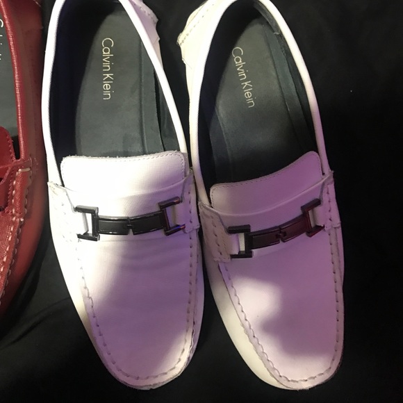 Red and white Calvin Klein loafers - Picture 3 of 3