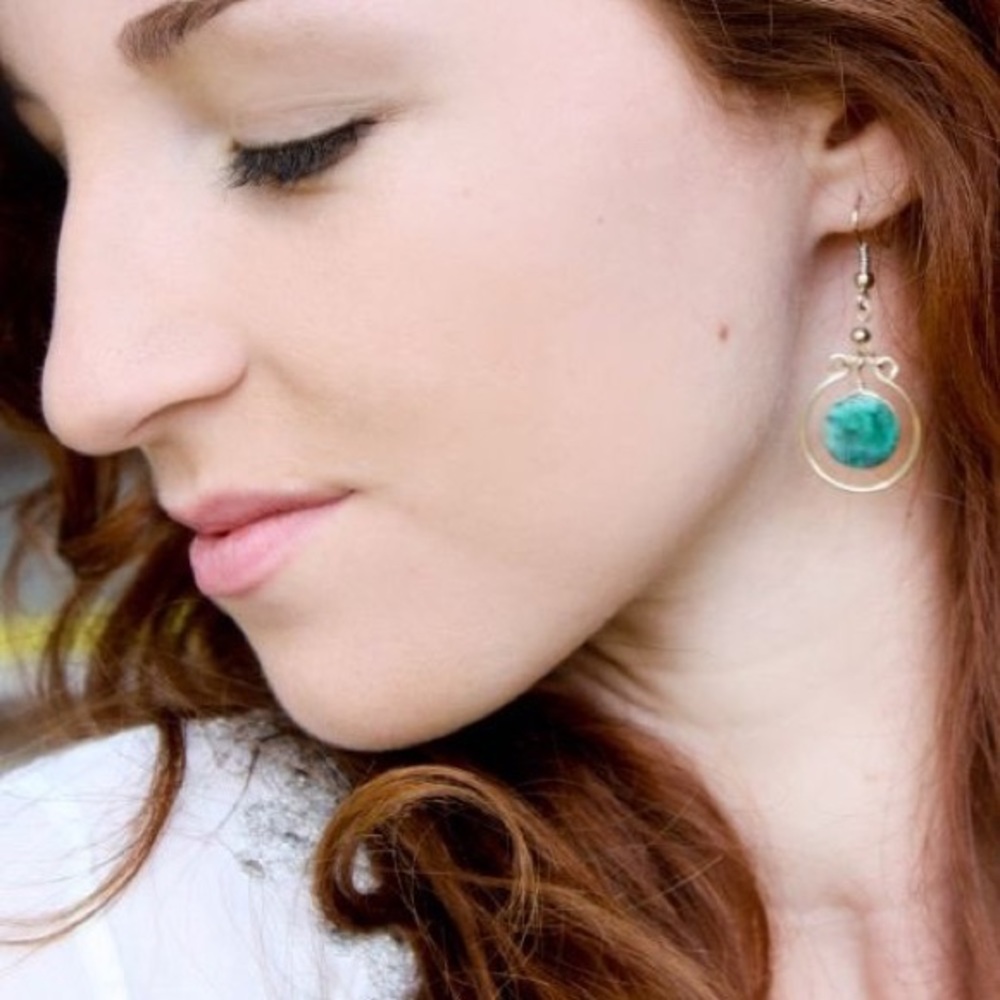Peruvian Turquoise Earrings