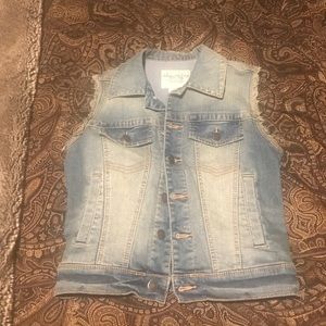 American rag denim vest