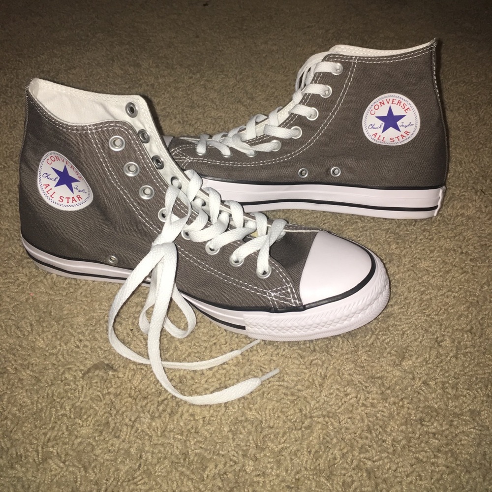 BRAND NEW Grey Converse High Tops