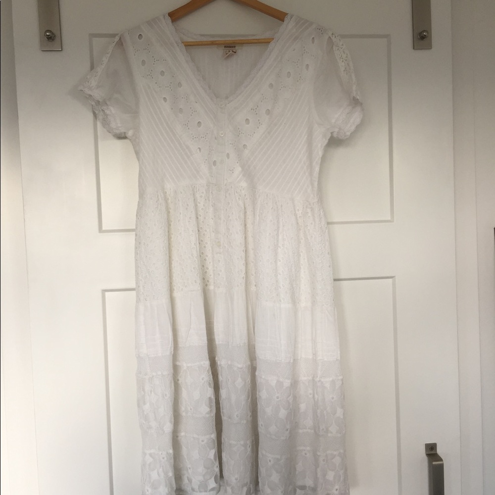 White cotton dress