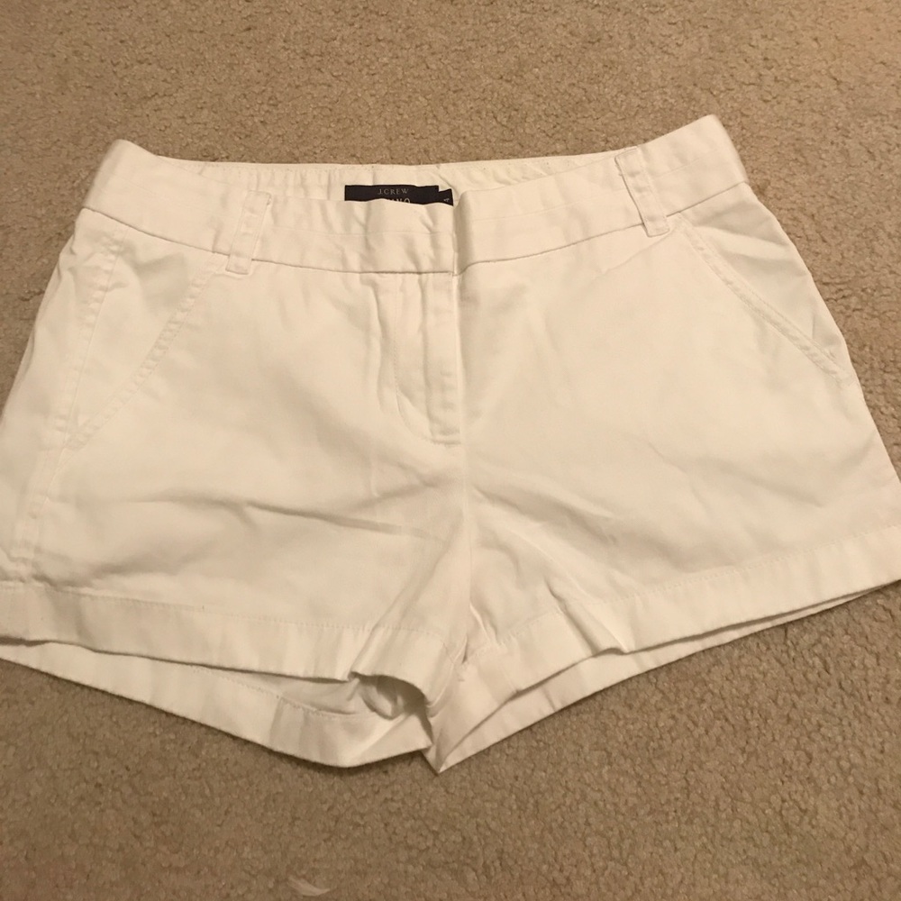 J crew white Chico shorts!