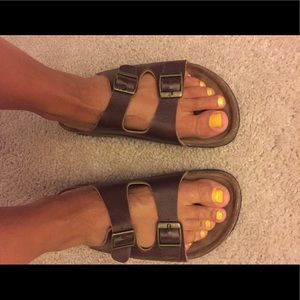 Leather Chocolate Sandals
