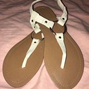 Forever 21 White Sandals