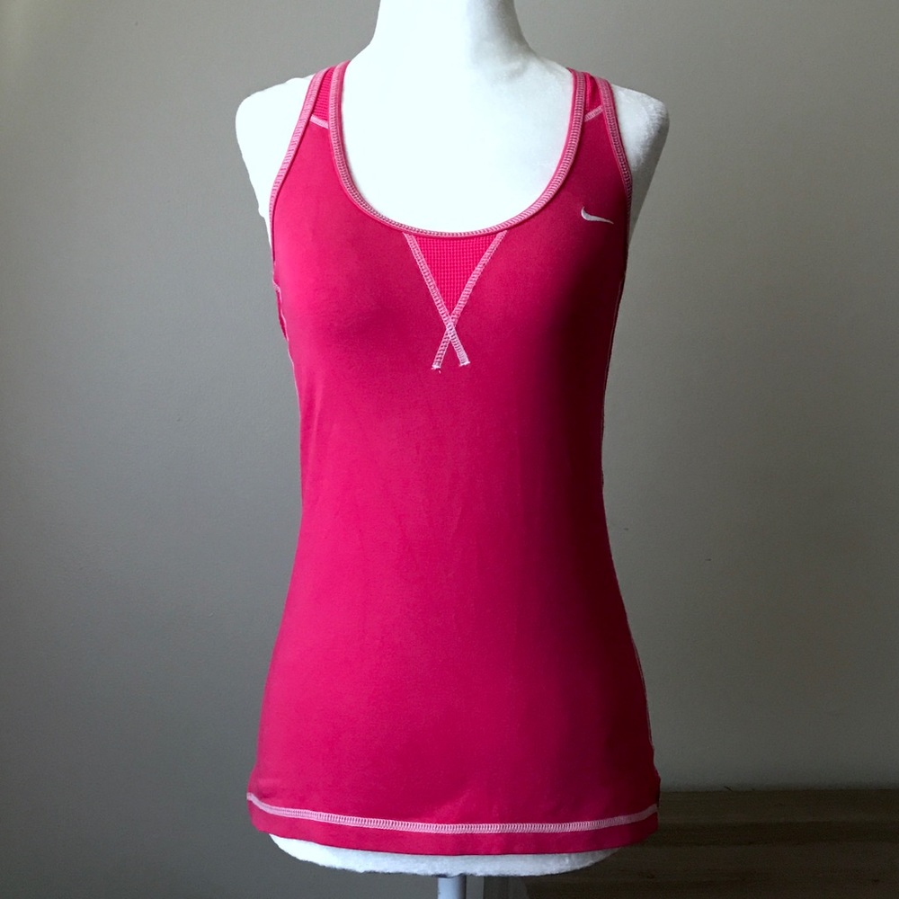 Nike XS pink Dri-Fit workout tank top