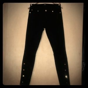 7 FOR ALL MANKIND BLACK SZ 28 JEANS