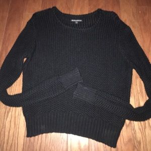 Brandy Melville black cable knit