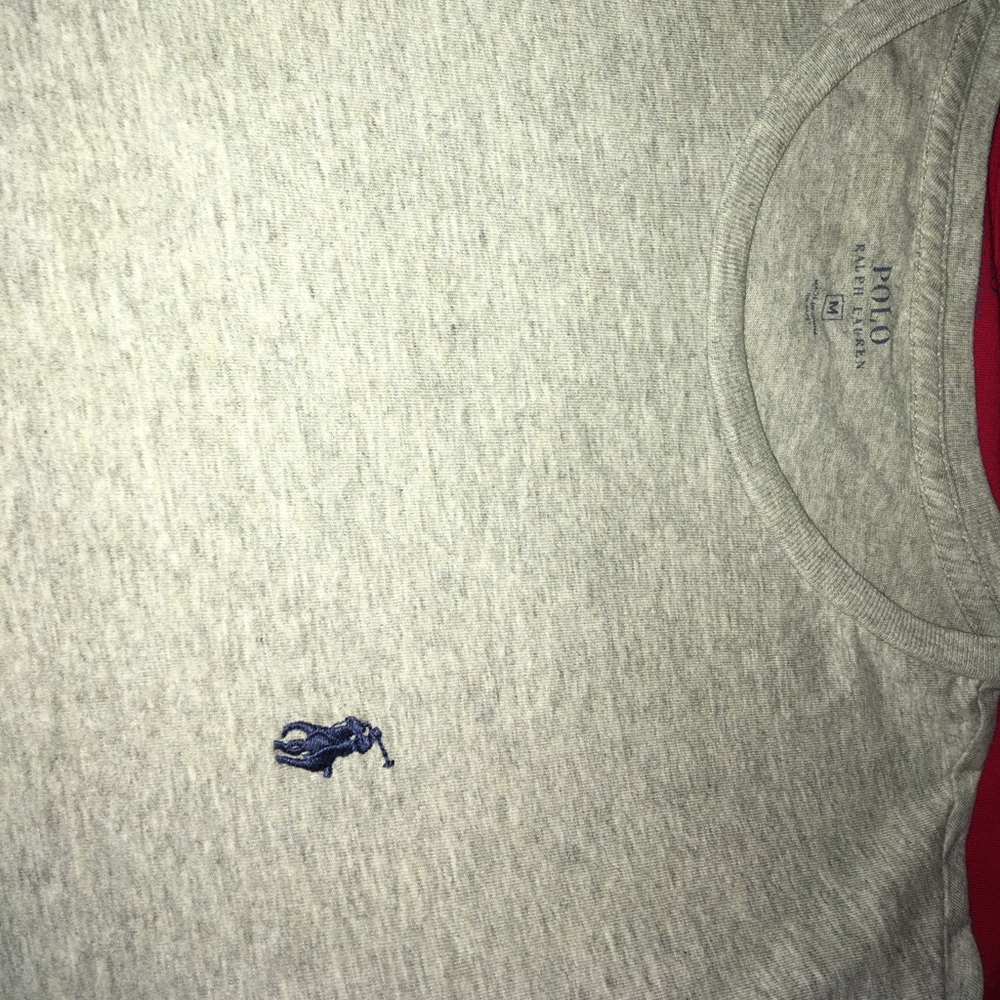 Grey Ralph Lauren polo shirt