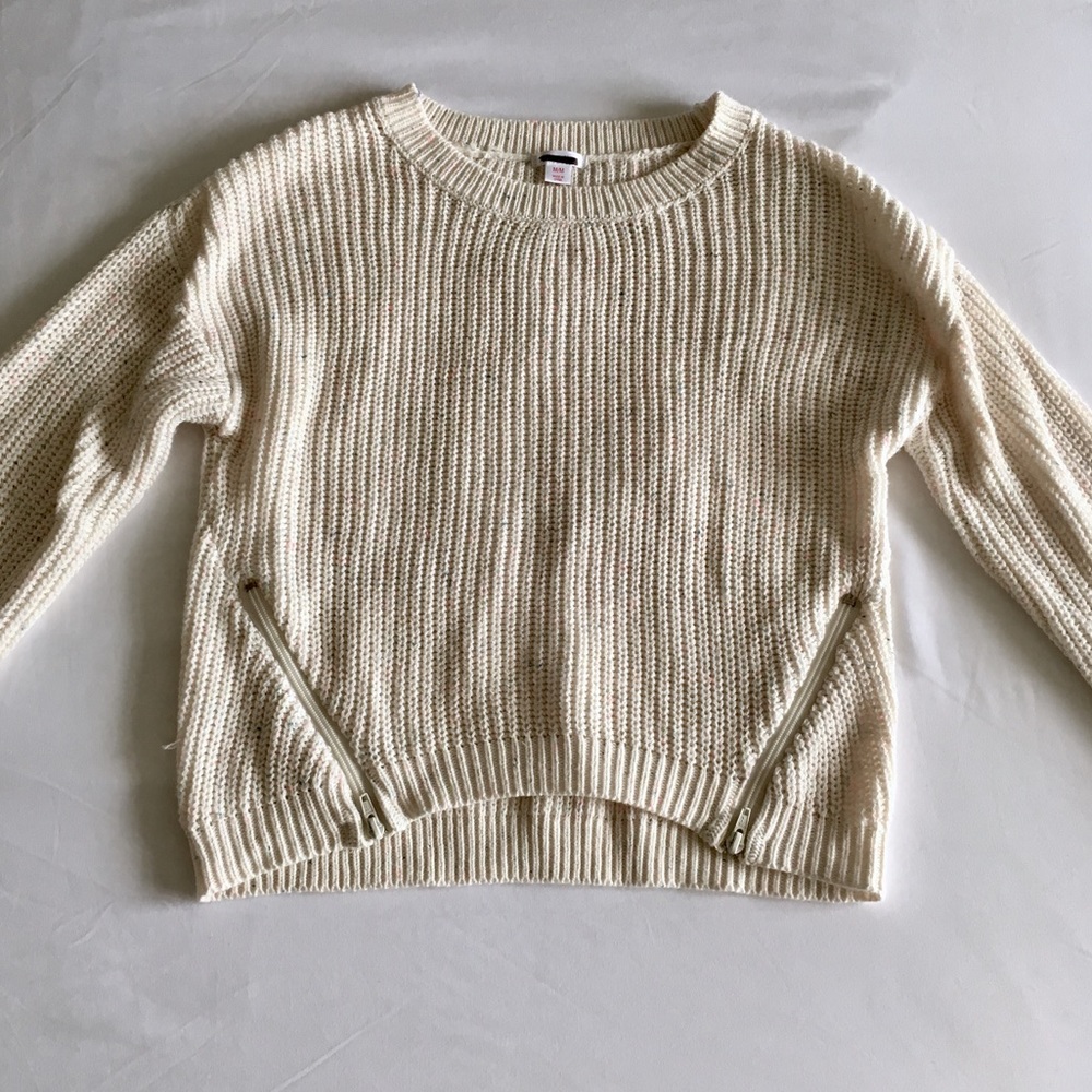 Knit Sweater With Zippers