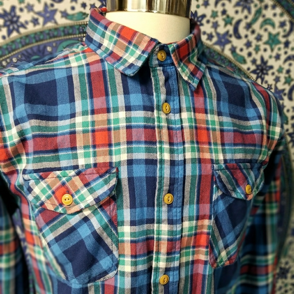 Sfera Men's Button Down Shirt sz XL Plaid