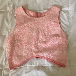 💕 pink crop top