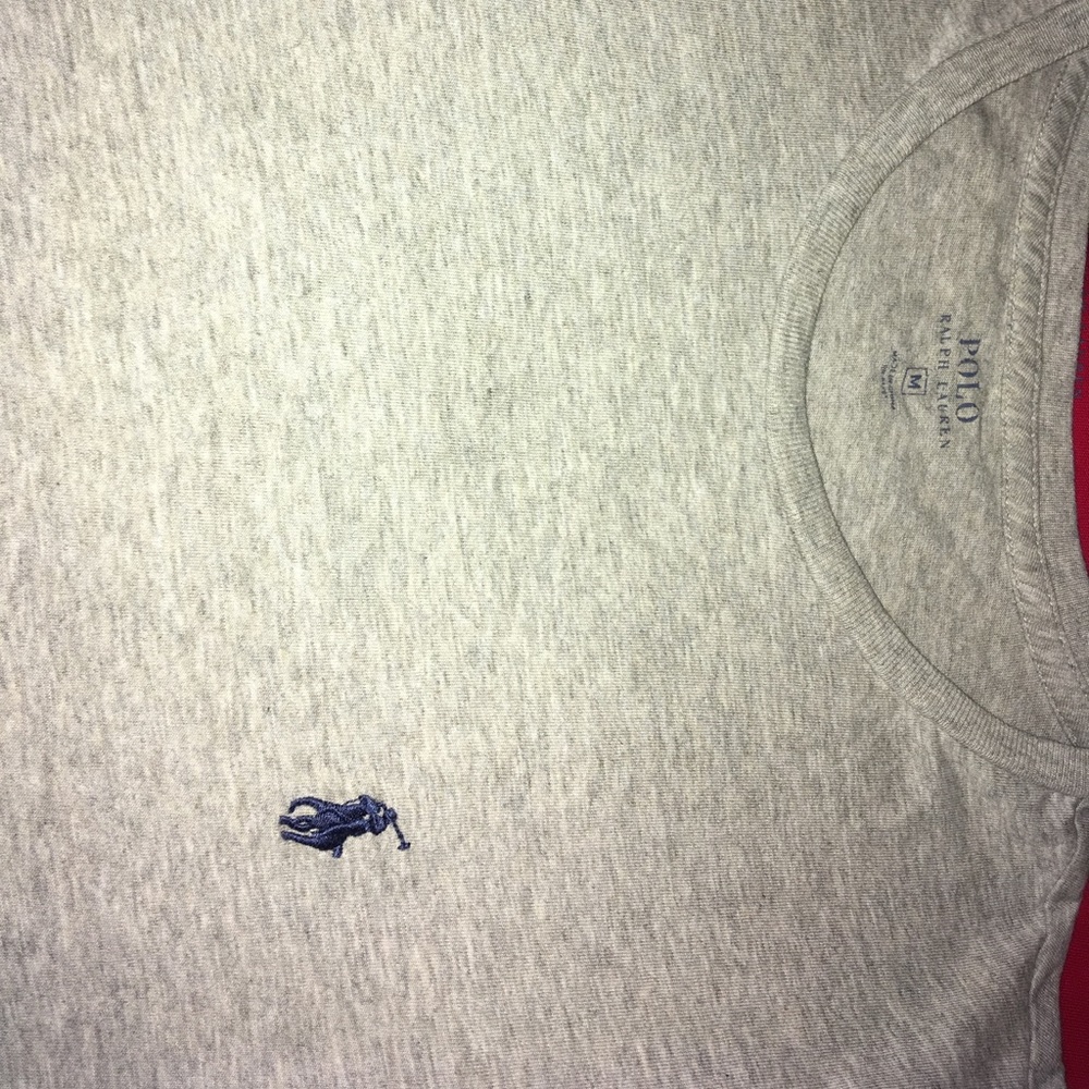 Grey polo shirt
