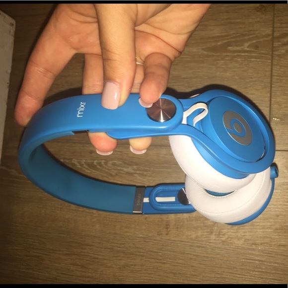 BEATS BY DR DRE MIXR LIMITED EDITION NEON BLUE - Picture 6 of 8