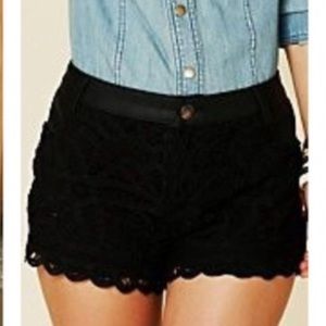 Lace shorts