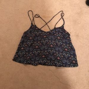 Floral swing tank top