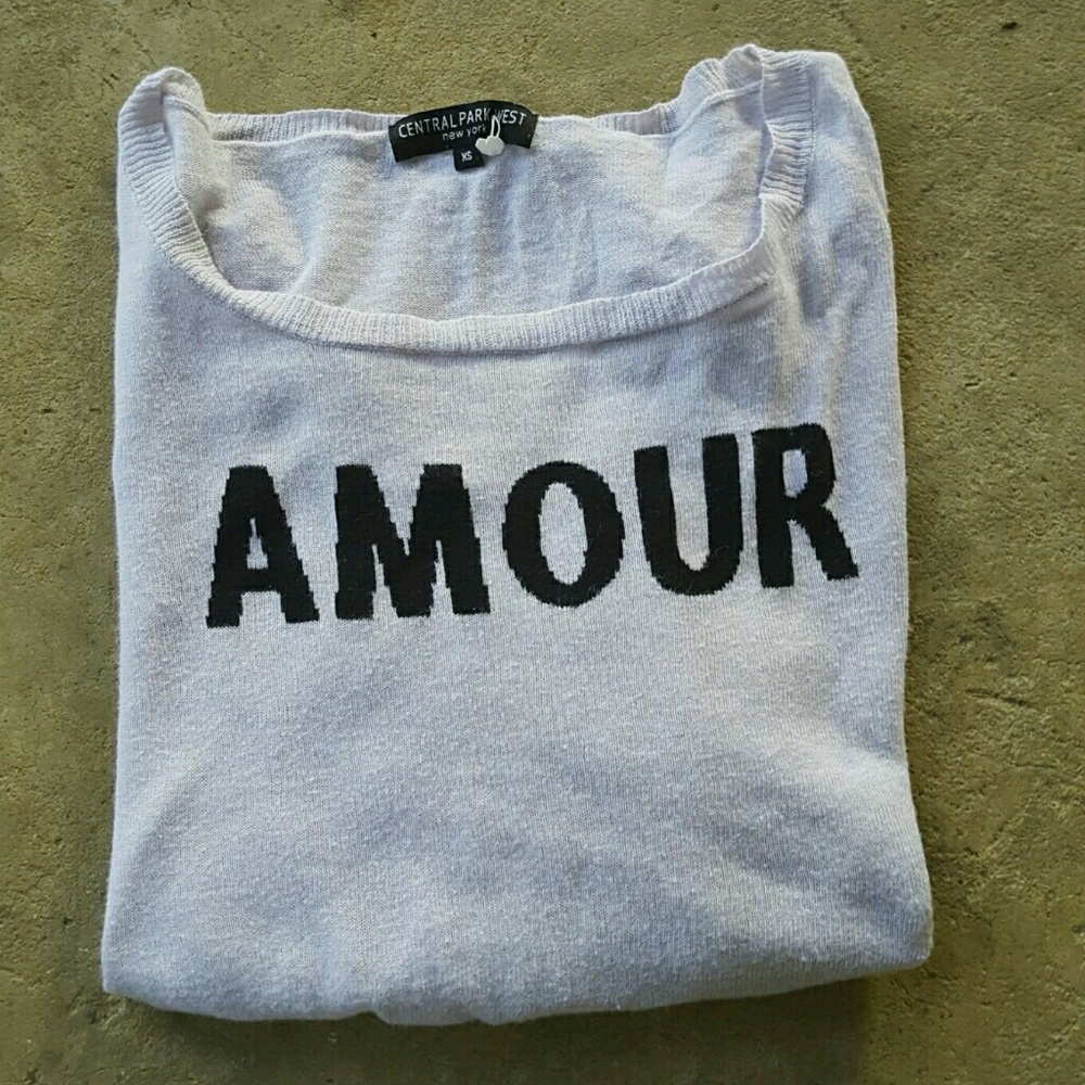 🎉Central Park West🎉 XS Grey Amour sweater