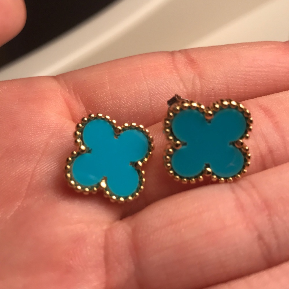 Turquoise & Gold earrings