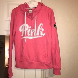 PINK Quarter zip hoodie