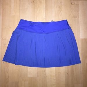 Lululemon accordion pleat tennis skirt- blue