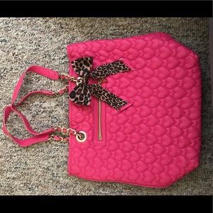 Make offer! Betsy Johnson hot pink quilted bag